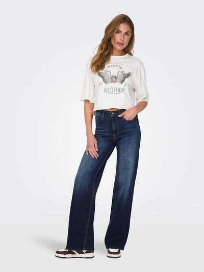 Madison Wide Dark Blue Jeans