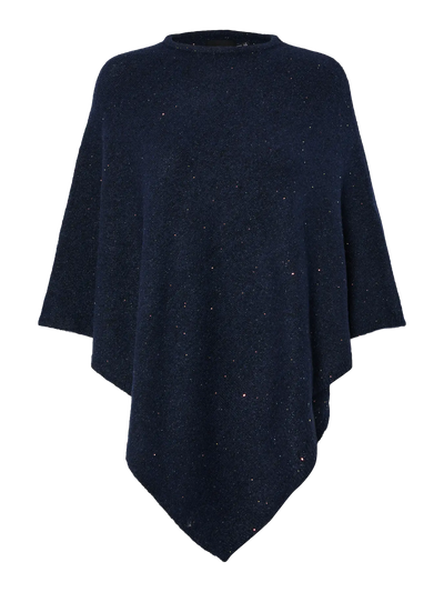 Fortuna sequins lurex poncho