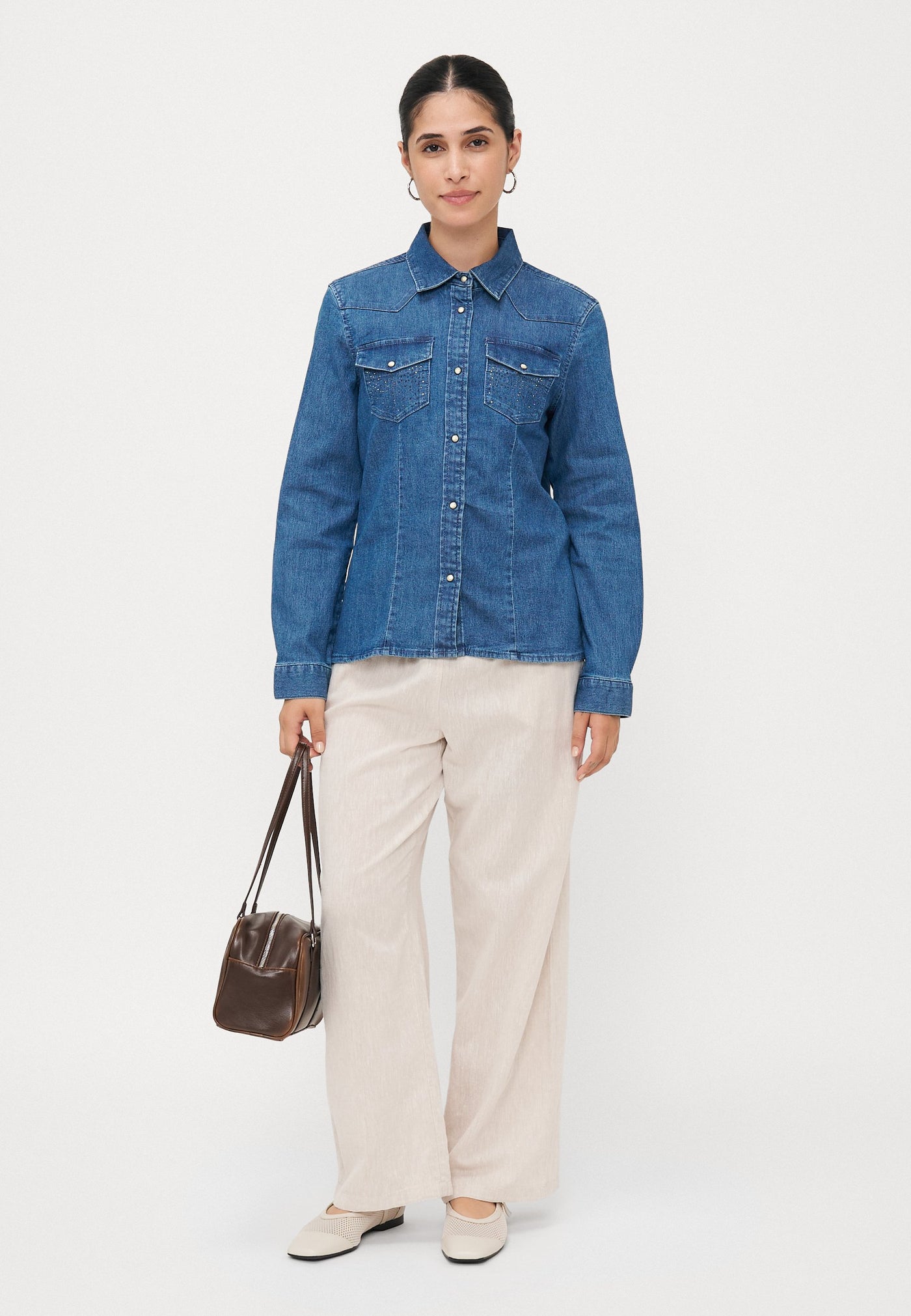 Sasia rhinstone shirt