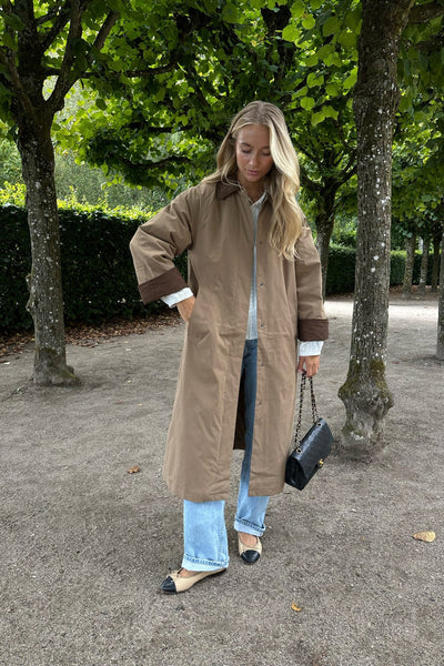 Orchid corduroy coat
