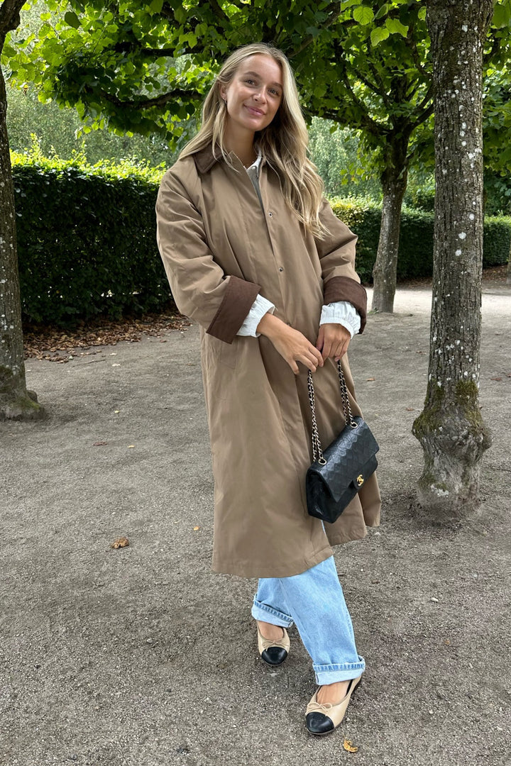 Orchid corduroy coat