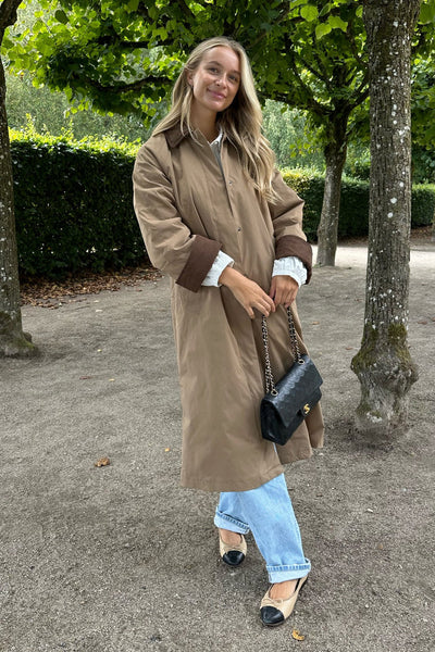Orchid corduroy coat
