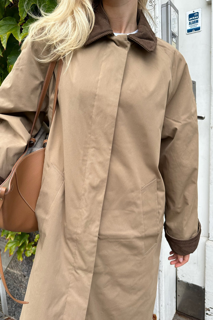 Orchid corduroy coat