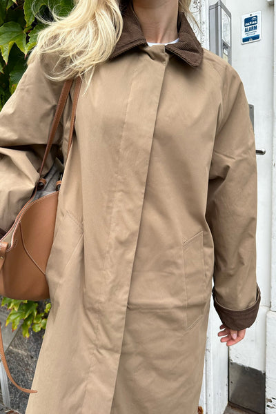 Orchid corduroy coat