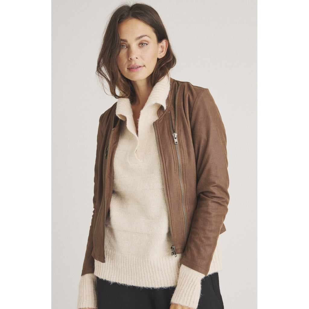 Athena faux leather jacket