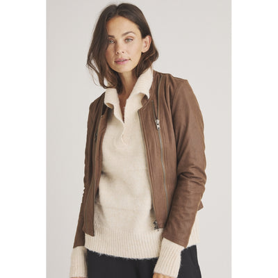 Athena faux leather jacket