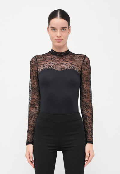 Sia v-neck lace body