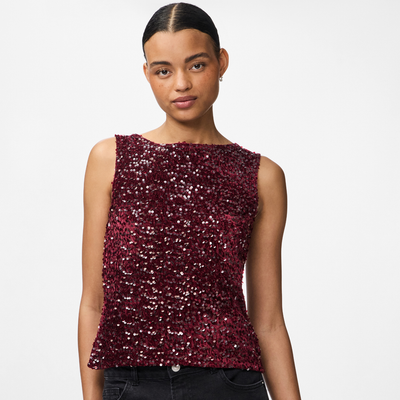Kam top sequins