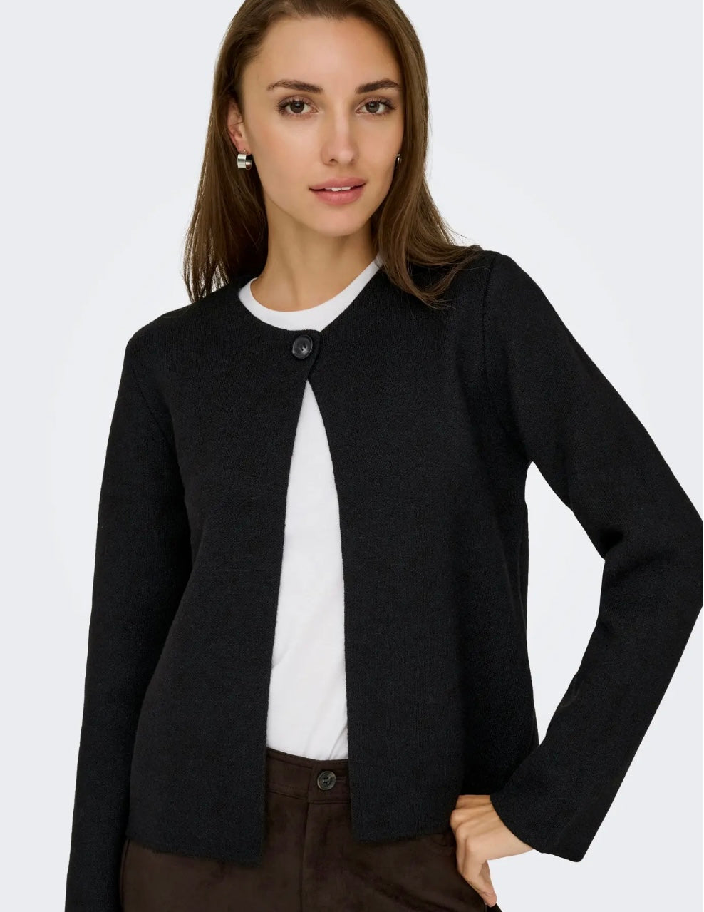 Anneli life button jacket knit