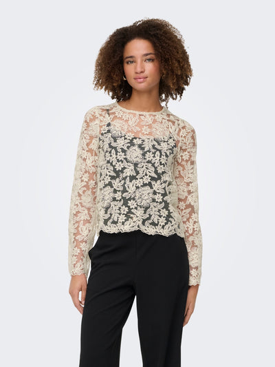 Lanja l/s lace top