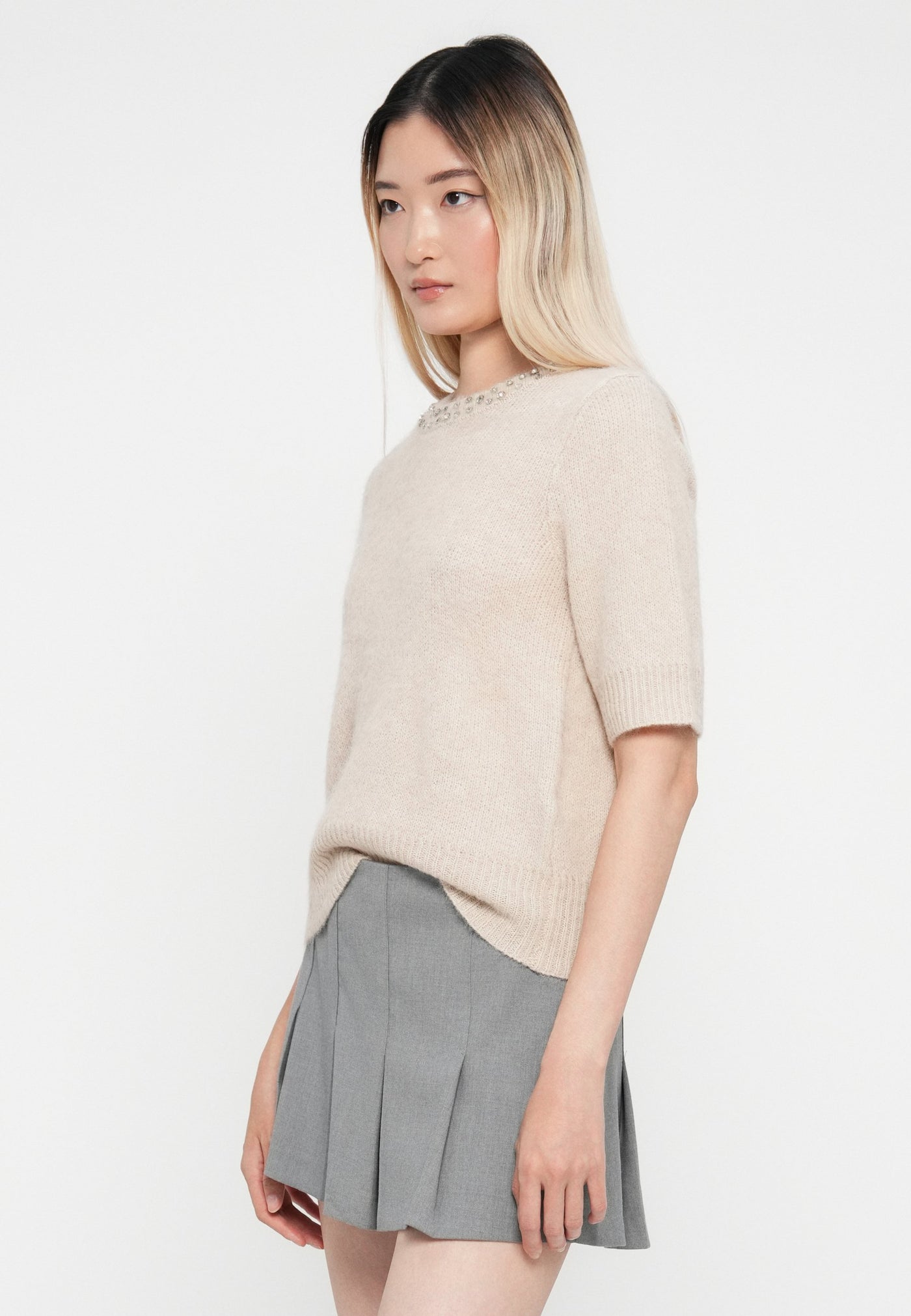 Rina life rhinstone  knit