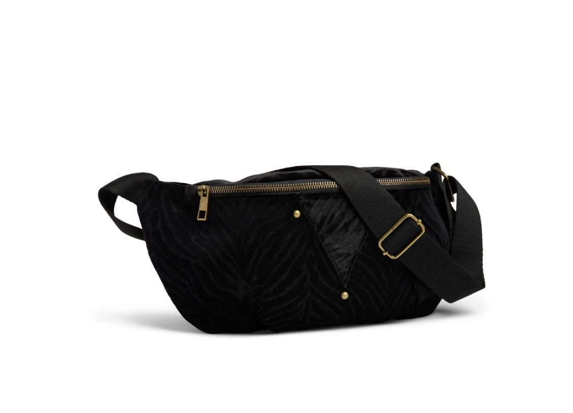 Milla zebra velvet bumbag