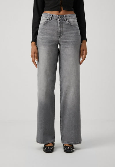 Madison Wide Grey Denim Jeans