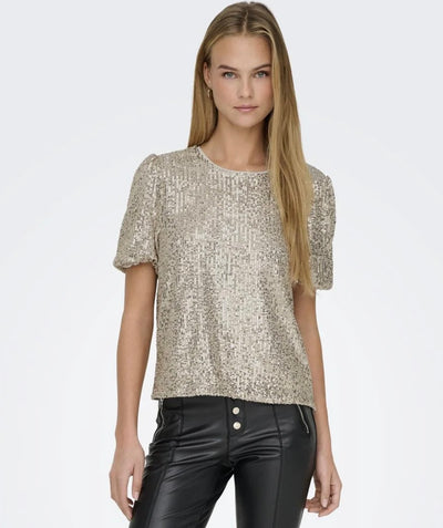 Lana loose sequins top