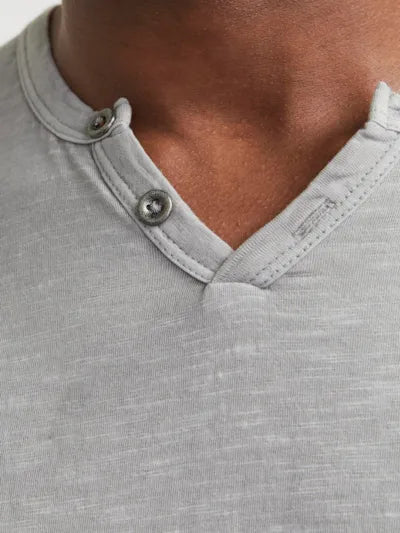 Split neck T-shirt