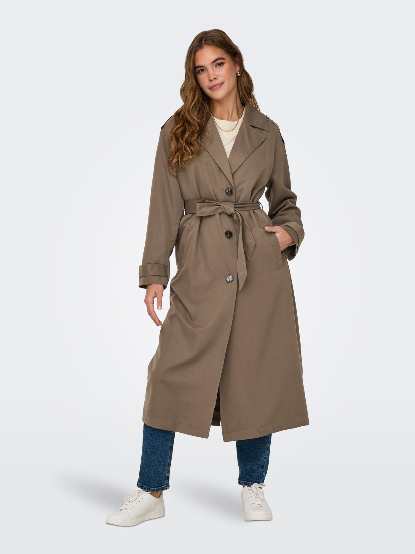 Line life x-long trenchcoat