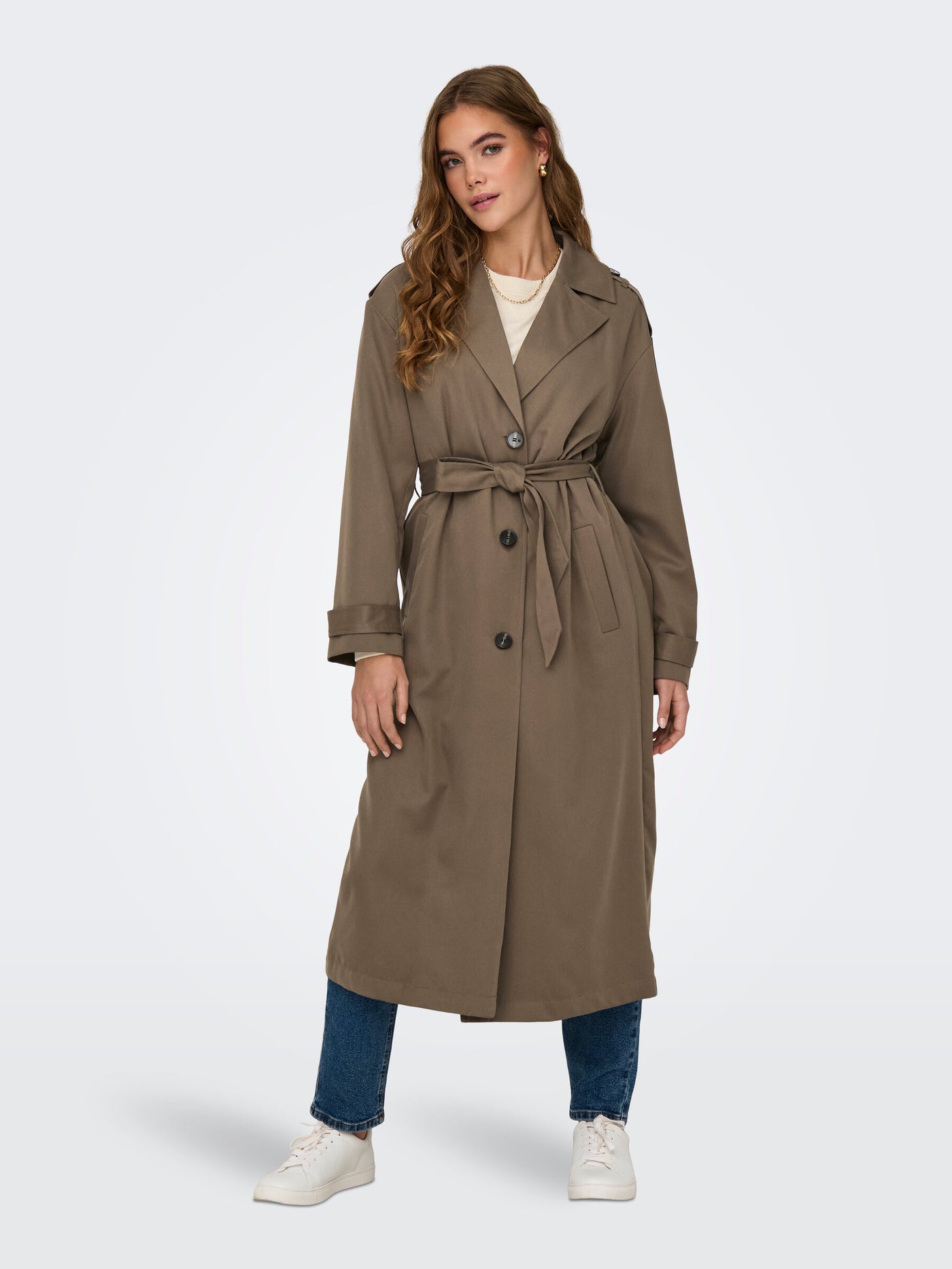 Line life x-long trenchcoat