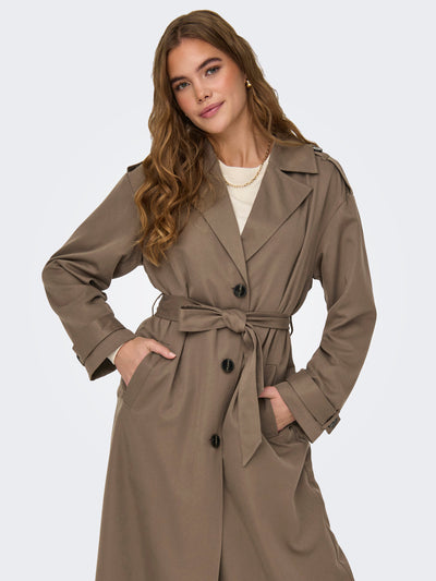 Line life x-long trenchcoat