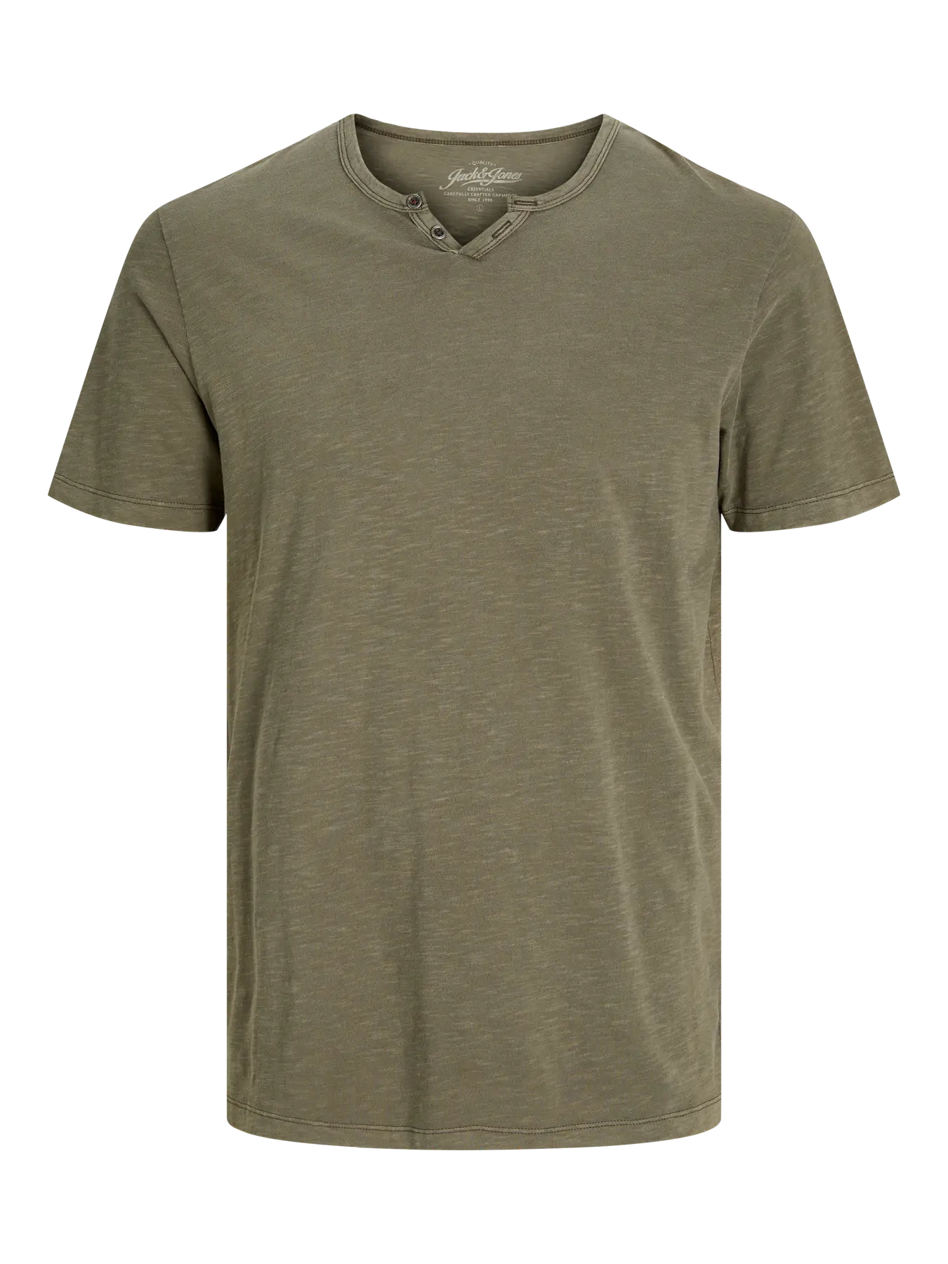 Split neck T-shirt