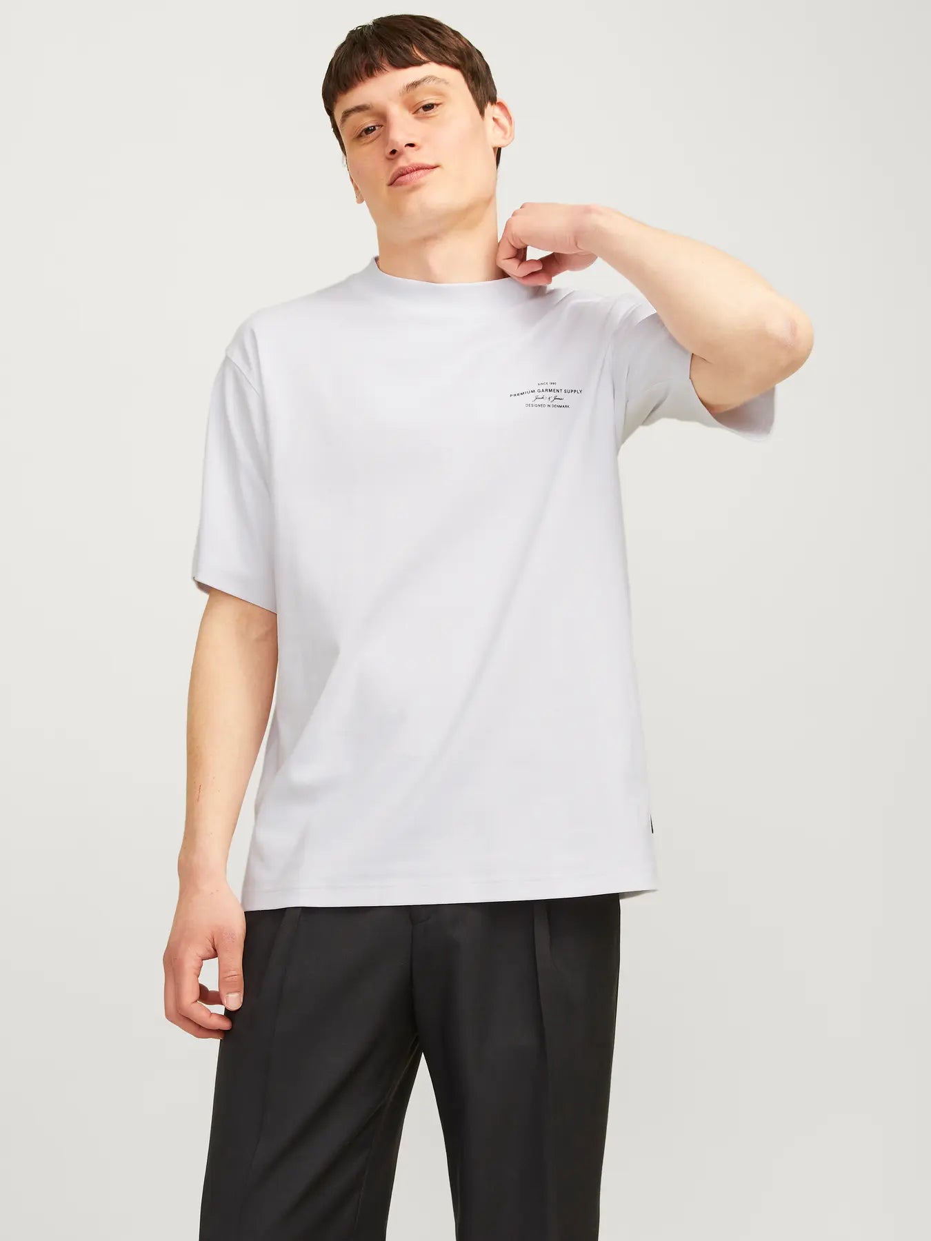 Split neck T-shirt