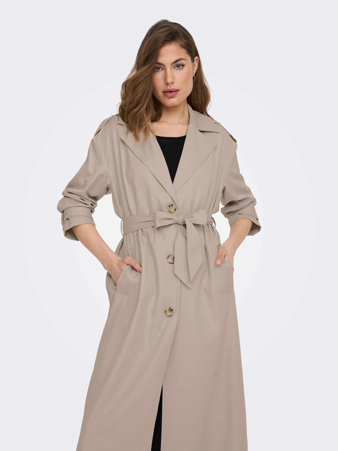 Line X-long Trenchcoat