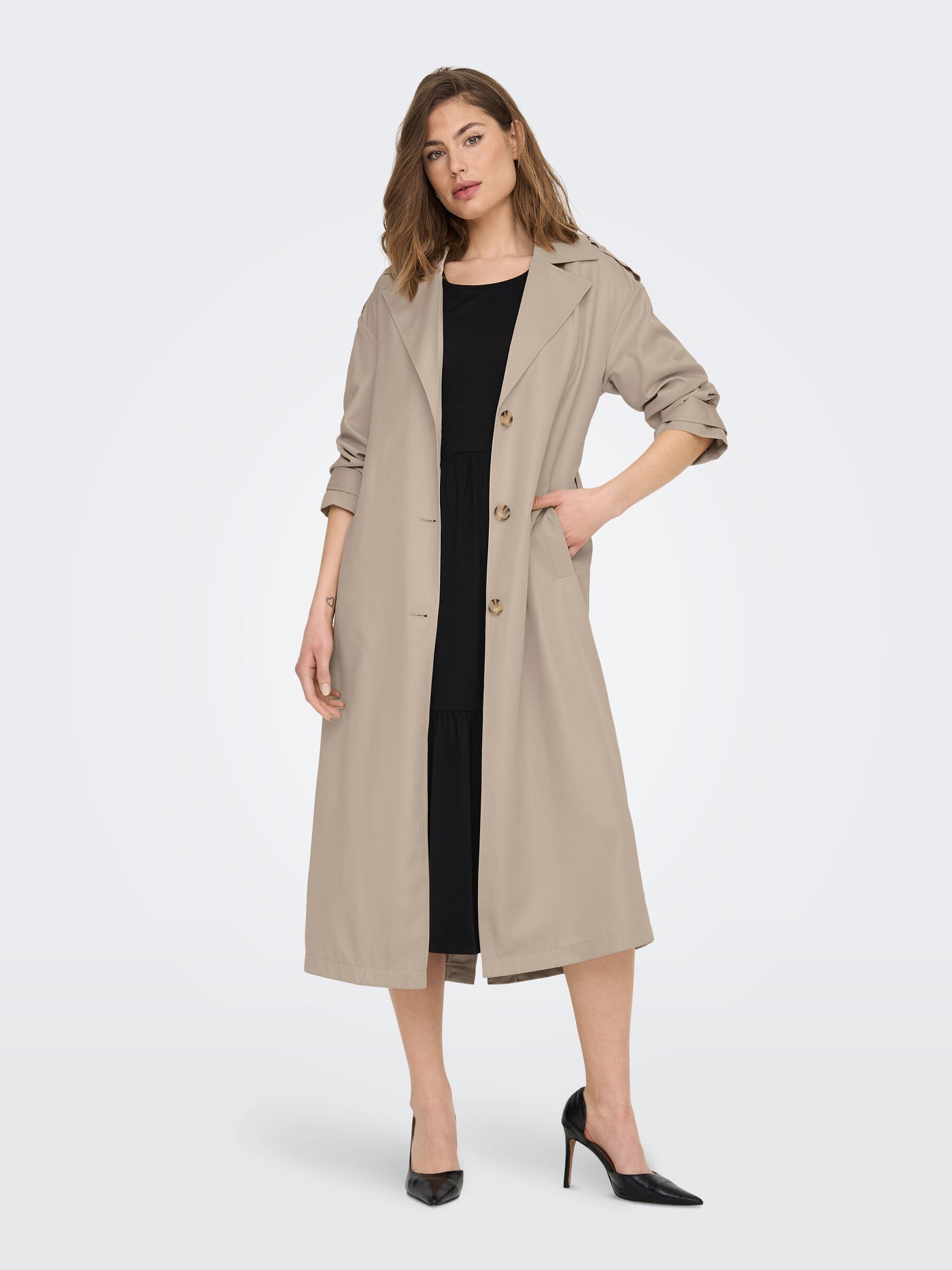 Line X-long Trenchcoat