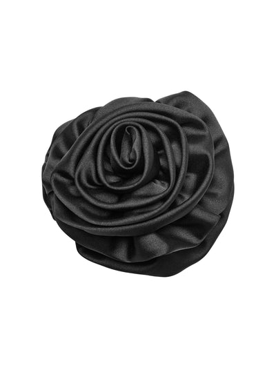 Rose Satin Hair Clip